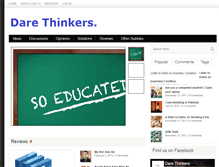Tablet Screenshot of darethinkers.com